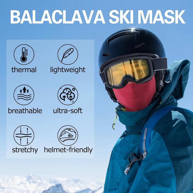 Oliumt Balaclava Ski Mask, Warm, Breathable & Lightweight, Full Coverage Fleece Winter Face Mask for Men & Women - Image 2